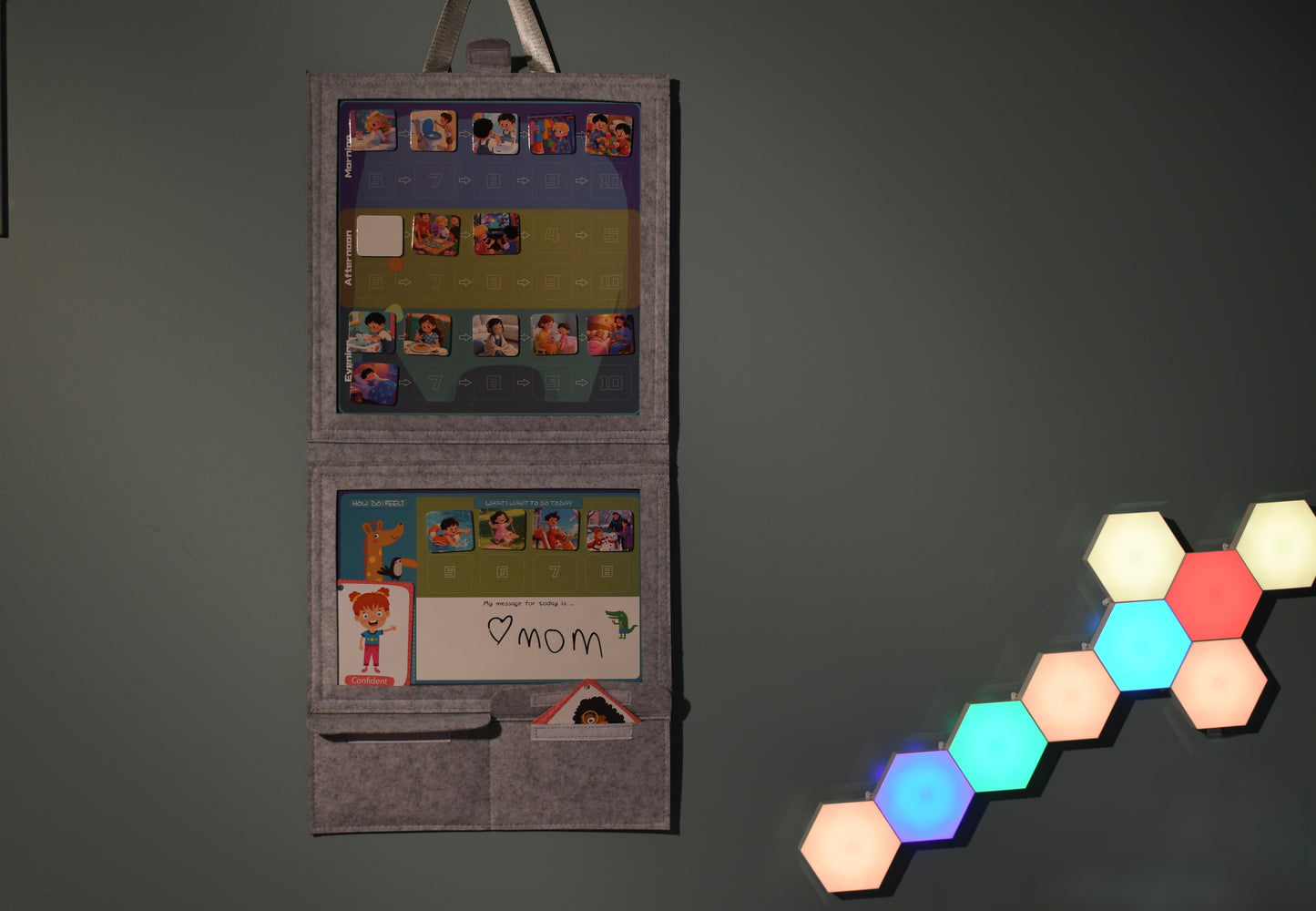 Calm & Predictable Days – Magnetic Visual Scheduler for Structured Daily Routines