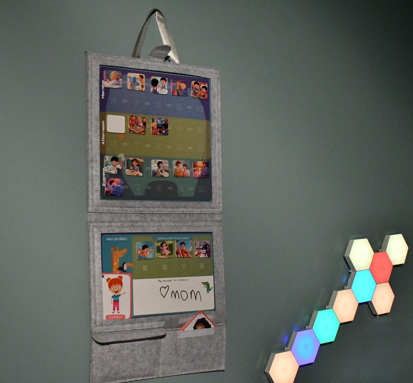 Calm & Predictable Days – Magnetic Visual Scheduler for Structured Daily Routines