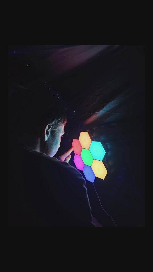 When Overwhelm Hits – Sensory Hexagon Touch Lights for Calm and Focus